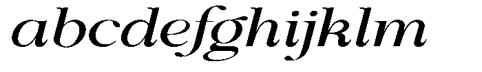 Shiffont Serif Medium Expanded Italic FONT