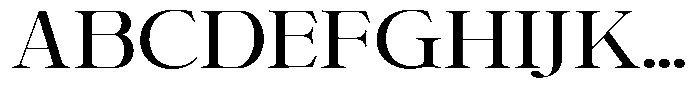 Shiffont Serif Medium Expanded Font UPPERCASE
