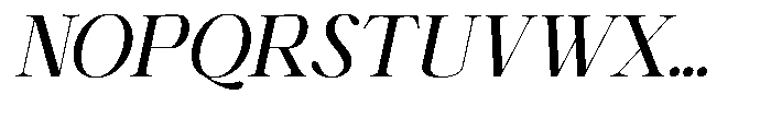 Shiffont Serif Medium Italic Font UPPERCASE