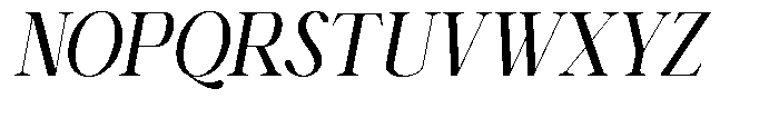 Shiffont Serif Medium Semi Condensed Italic Font UPPERCASE