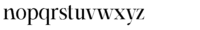Shiffont Serif Medium Semi Condensed Font LOWERCASE
