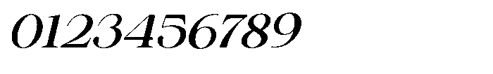 Shiffont Serif Medium Semi Expanded Italic Font OTHER CHARS