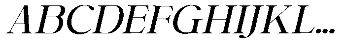 Shiffont Serif Medium Semi Expanded Italic Font