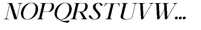 Shiffont Serif Medium Semi Expanded Italic Font UPPERCASE