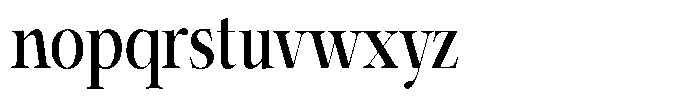 Shiffont Serif Semi Bold Condensed Font LOWERCASE