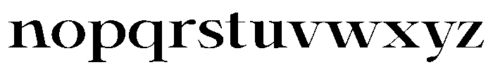 Shiffont Serif Semi Bold Expanded Font LOWERCASE