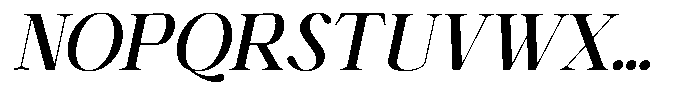 Shiffont Serif Semi Bold Italic Font UPPERCASE