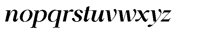 Shiffont Serif Semi Bold Italic Font LOWERCASE