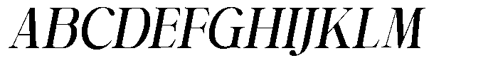 Shiffont Serif Semi Bold Semi Condensed Italic Font