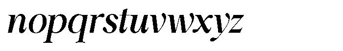 Shiffont Serif Semi Bold Semi Condensed Italic Font LOWERCASE