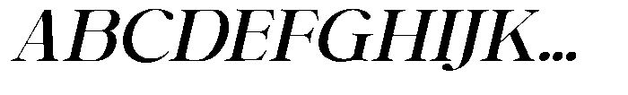 Shiffont Serif Semi Bold Semi Expanded Italic Font UPPERCASE