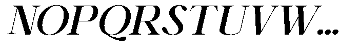 Shiffont Serif Semi Bold Semi Expanded Italic Font UPPERCASE