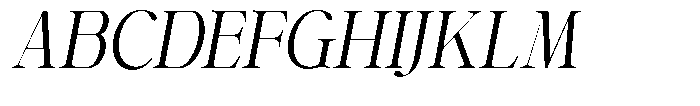 Shiffont Serif Semi Condensed Italic Font