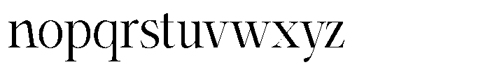 Shiffont Serif Semi Condensed Font LOWERCASE