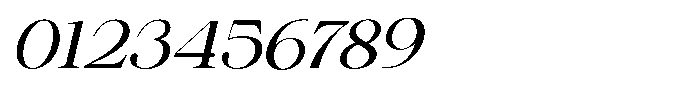 Shiffont Serif Semi Expanded Italic Font OTHER CHARS