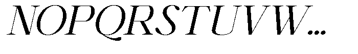 Shiffont Serif Semi Expanded Italic Font UPPERCASE