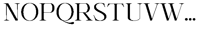 Shiffont Serif Semi Expanded Font UPPERCASE