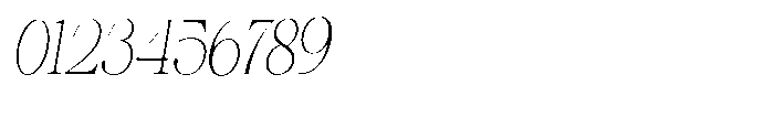 Shiffont Serif Thin Condensed Italic Font OTHER CHARS