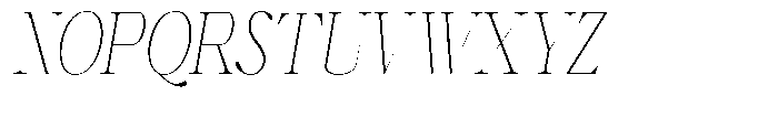 Shiffont Serif Thin Condensed Italic Font UPPERCASE