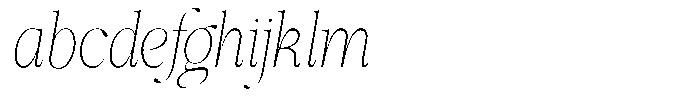 Shiffont Serif Thin Condensed Italic FONT