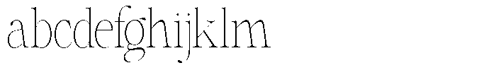 Shiffont Serif Thin Condensed FONT