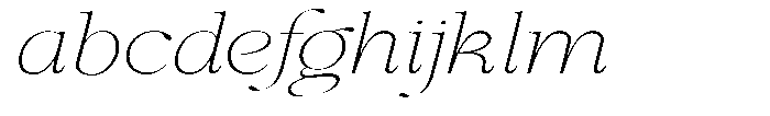 Shiffont Serif Thin Expanded Italic FONT