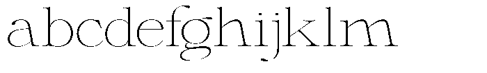 Shiffont Serif Thin Expanded FONT