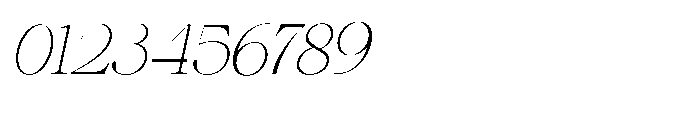 Shiffont Serif Thin Italic Font OTHER CHARS