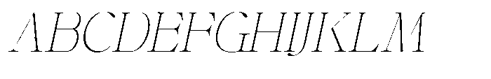 Shiffont Serif Thin Italic Font