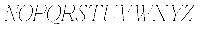 Shiffont Serif Thin Italic Font UPPERCASE
