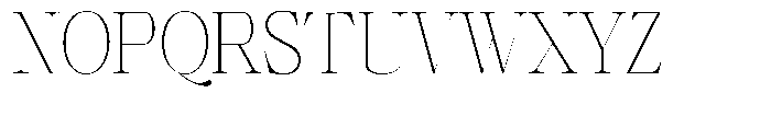 Shiffont Serif Thin Semi Condensed Font UPPERCASE