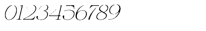 Shiffont Serif Thin Semi Expanded Italic Font OTHER CHARS
