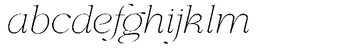 Shiffont Serif Thin Semi Expanded Italic FONT