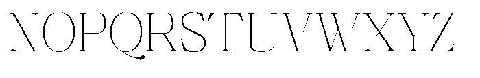 Shiffont Serif Thin Font UPPERCASE