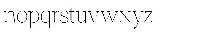 Shiffont Serif Thin Font LOWERCASE