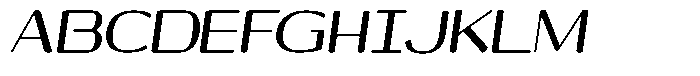 Shiftea Black Condensed Italic Font UPPERCASE