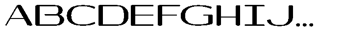 Shiftea Black Expanded Font UPPERCASE