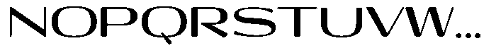 Shiftea Black Expanded Font UPPERCASE