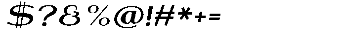 Shiftea Black Sem Exp Italic Font OTHER CHARS