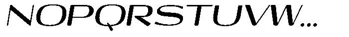 Shiftea Black Sem Exp Italic Font UPPERCASE