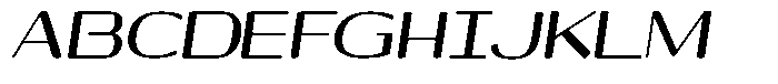 Shiftea Black Semi Condensed Italic Font UPPERCASE
