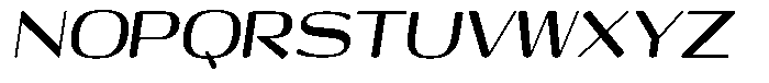 Shiftea Black Semi Condensed Italic Font UPPERCASE