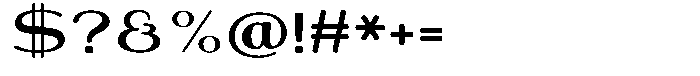 Shiftea Black Semi Expanded Font OTHER CHARS