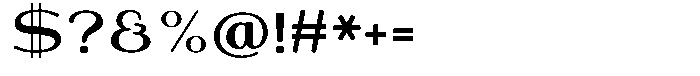 Shiftea Black Font OTHER CHARS