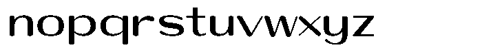 Shiftea Black Font LOWERCASE