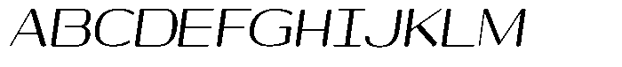 Shiftea Bold Condensed Italic Font UPPERCASE
