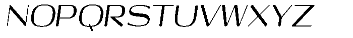 Shiftea Bold Condensed Italic Font UPPERCASE