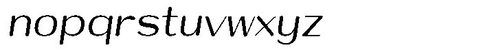 Shiftea Bold Condensed Italic Font LOWERCASE
