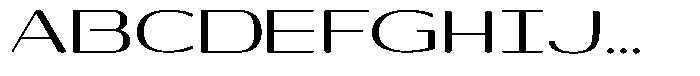 Shiftea Bold Expanded Font UPPERCASE