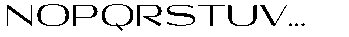 Shiftea Bold Expanded Font UPPERCASE